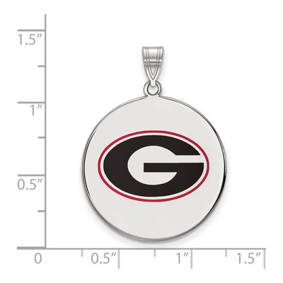 University of Georgia Sterling Silver Extra Large Letter G Pendant – view 2