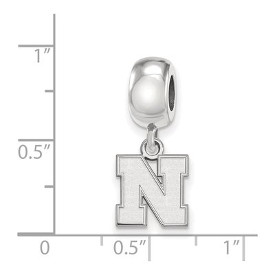 University of Nebraska Sterling Silver Extra Small Letter N Dangle Bead – view 5