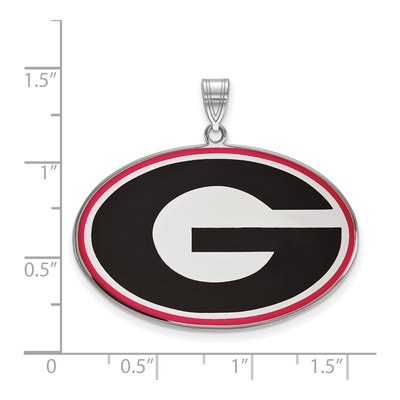 University of Georgia Sterling Silver UGA Extra Large Letter G Pendant – view 2