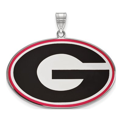 University of Georgia Sterling Silver UGA Extra Large Letter G Pendant