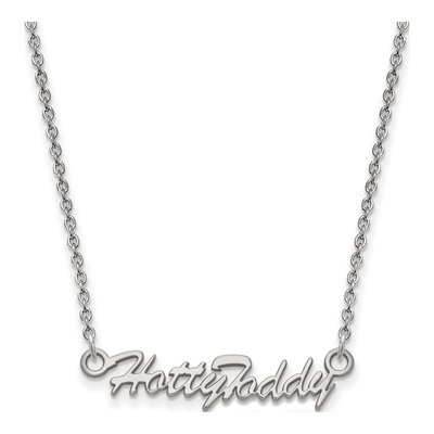 University of Mississippi Sterling Silver Small Ole Miss Hotty Toddy Necklace