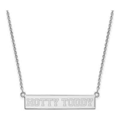 University of Mississippi Sterling Silver Small Ole Miss Bar Necklace
