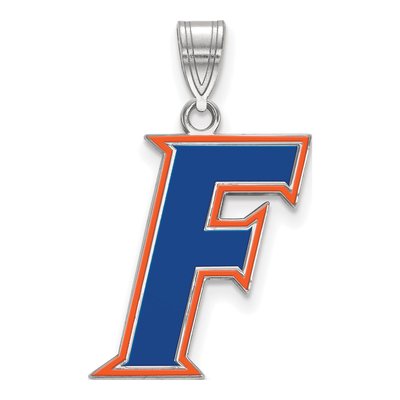 University of Florida Sterling Silver Large Letter F Pendant