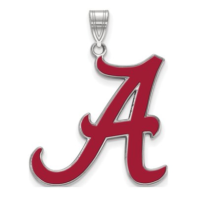 University of Alabama Sterling Silver Extra Large Letter A Pendant