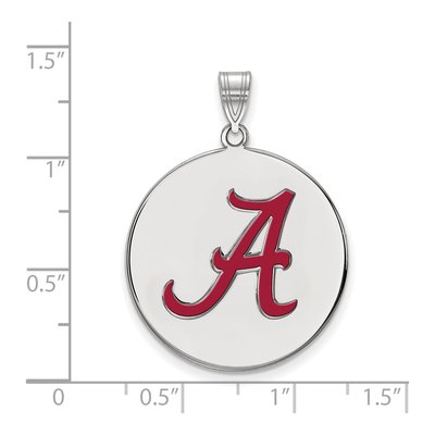 University of Alabama Sterling Silver Extra Large Letter A Pendant – view 2