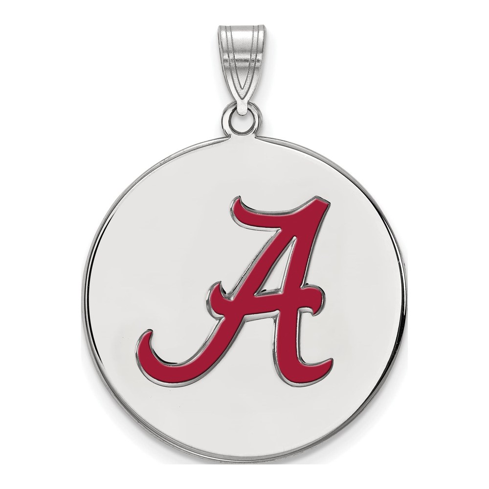 University of Alabama Sterling Silver Extra Large Letter A Pendant