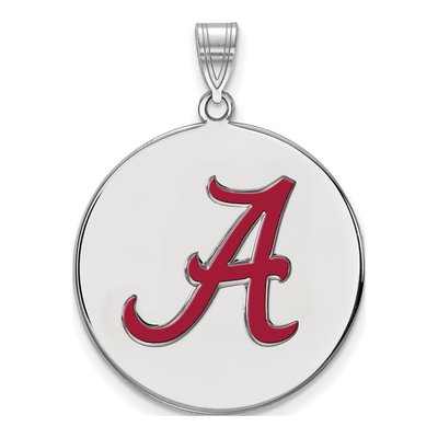 University of Alabama Sterling Silver Extra Large Letter A Pendant