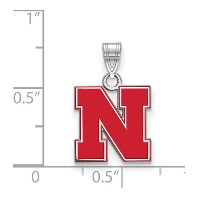 University of Nebraska Sterling Silver Small Letter N Pendant – view 2