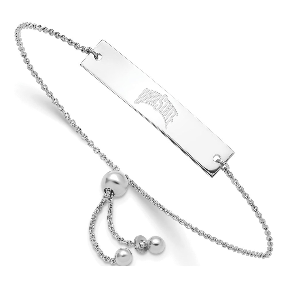 Ohio State University Sterling Silver Bar Bracelet
