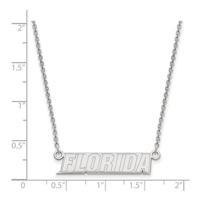 University of Florida Sterling Silver Small Bar Necklace – view 2