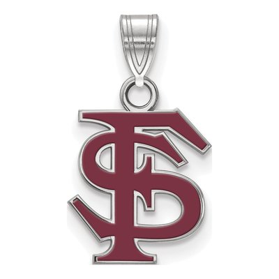 Florida State University Sterling Silver Enameled Pendant