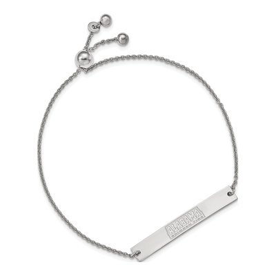 University of Alabama Sterling Silver Bar Bracelet – view 2