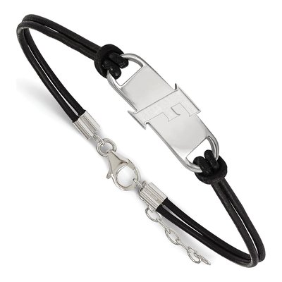 University of Florida Sterling Silver Small Leather Letter F Bracelet