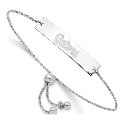 University of Florida Sterling Silver Gators Bar Bracelet