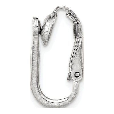 Sterling Silver 3mm Non-Pierced Ear Clip Finding