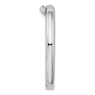 Sterling Silver Rhodium-Plated Necklace Shortener