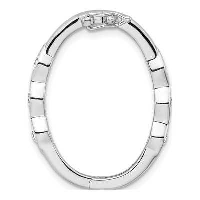 Sterling Silver CZ Necklace Shortener