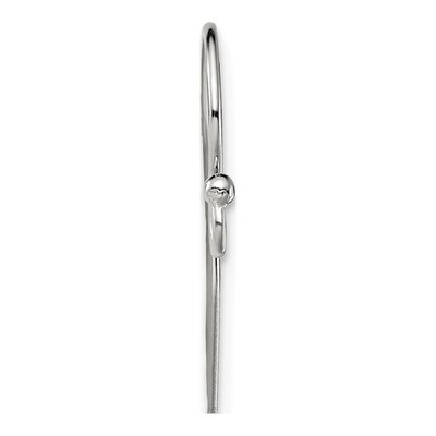 Sterling Silver Ball End Ear Wire – view 2