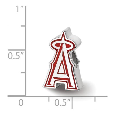 Los Angeles Angels Sterling Silver LA Enameled Bead – view 4