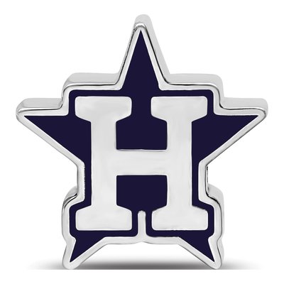 Houston Astros Sterling Silver Enamel Bead – view 5