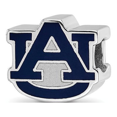 Auburn University Sterling Silver A-U Bead