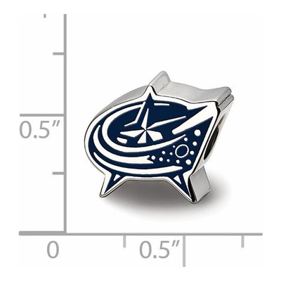 Columbus Blue Jackets Sterling Silver Enameled Bead – view 4