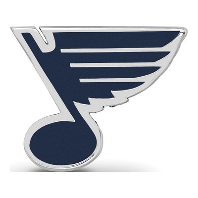St. Louis Blues Sterling Silver Enameled Bead – view 5