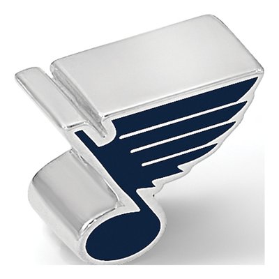 St. Louis Blues Sterling Silver Enameled Bead – view 7