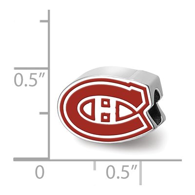 Montreal Canadiens Sterling Silver Enameled Bead – view 4