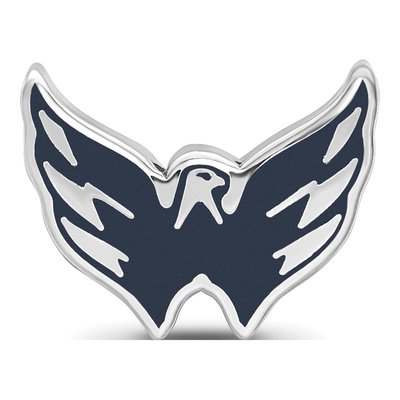 Washington Capitals Sterling Silver Enamel Bead – view 5