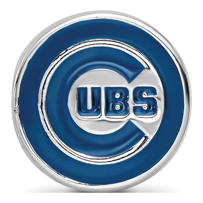Chicago Cubs Sterling Silver Enamel Bead – view 5