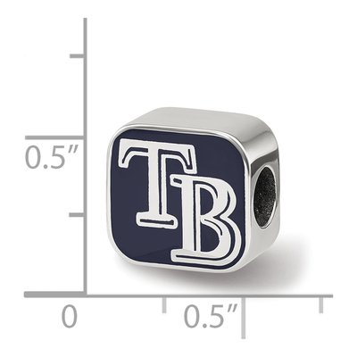 Tampa Bay Rays Sterling Silver Enameled Bead – view 4