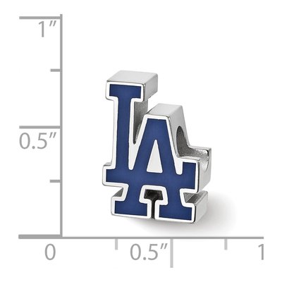 Los Angeles Dodgers Sterling Silver Enamel Bead – view 4