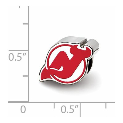 New Jersey Devils Sterling Silver Enameled Bead – view 4