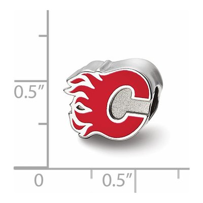 Calgary Flames Sterling Silver Letter C Bead – view 4