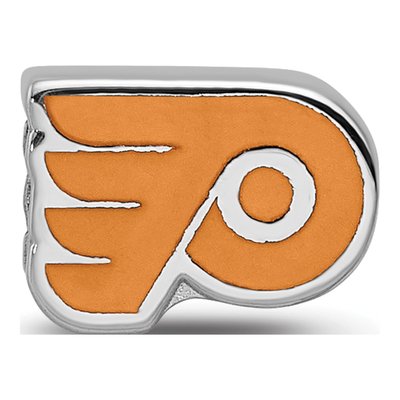Philadelphia Flyers Sterling Silver Winged Enameled Bead – view 5