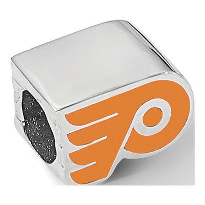 Philadelphia Flyers Sterling Silver Winged Enameled Bead – view 7