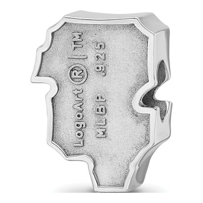 San Francisco Giants Sterling Silver S-F Enamel Bead – view 6