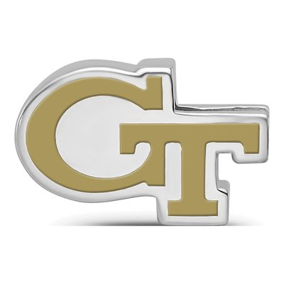 Georgia Institute of Technology Sterling Silver Tech Enameled Bead – view 5