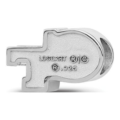 Georgia Institute of Technology Sterling Silver Tech Enameled Bead – view 6