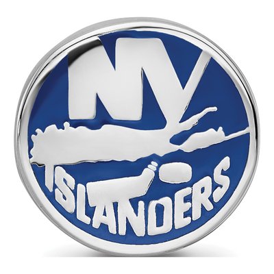 New York Islanders Sterling Silver NY Enameled Bead – view 5