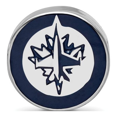 Winnipeg Jets Sterling Silver Enameled Bead – view 5
