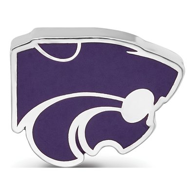 Kansas State University Sterling Silver Wildcat Bead – view 5