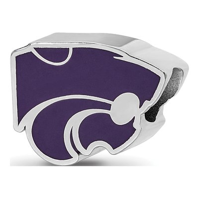 Kansas State University Sterling Silver Wildcat Bead