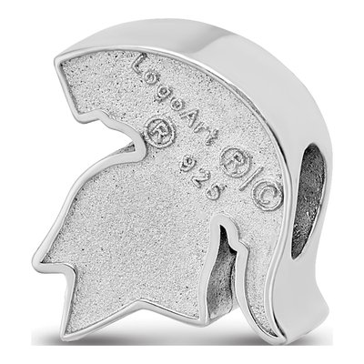 Michigan State University Sterling Silver Spartan Bead – view 6