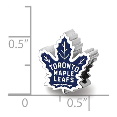 Toronto Maple Leafs Sterling Silver Enamel Bead – view 4