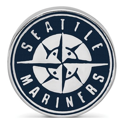 Seattle Mariners Sterling Silver Enameled Bead – view 5