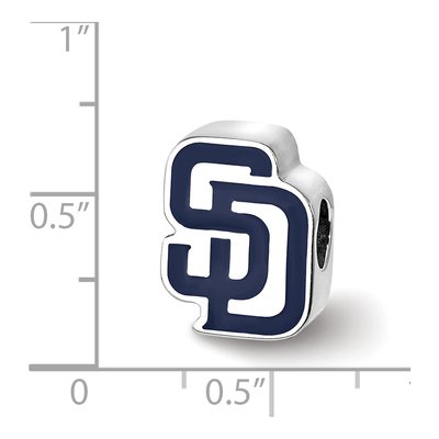 San Diego Padres Sterling Silver Enamel Bead – view 4