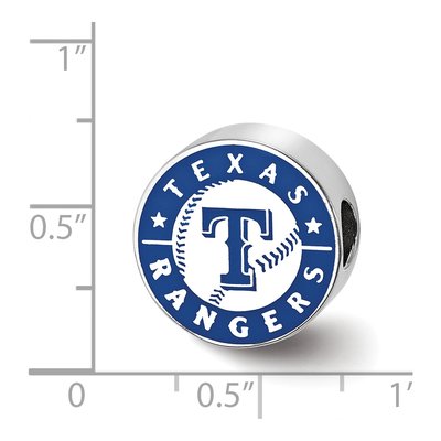 Texas Rangers Sterling Silver Enameled Bead – view 4