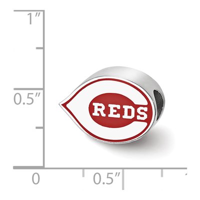Cincinnati Reds Sterling Silver Enameled Bead – view 4